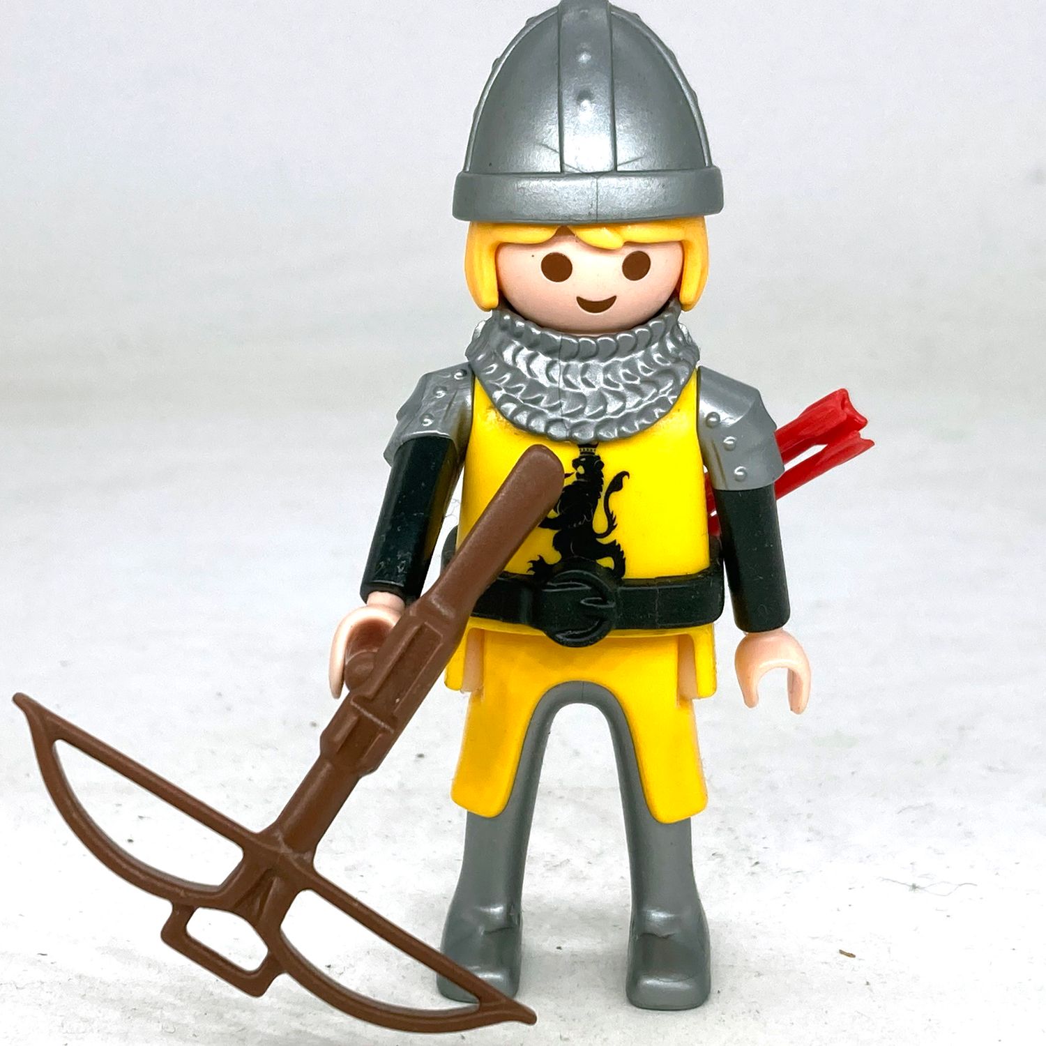 playmobil chevalier lion noir