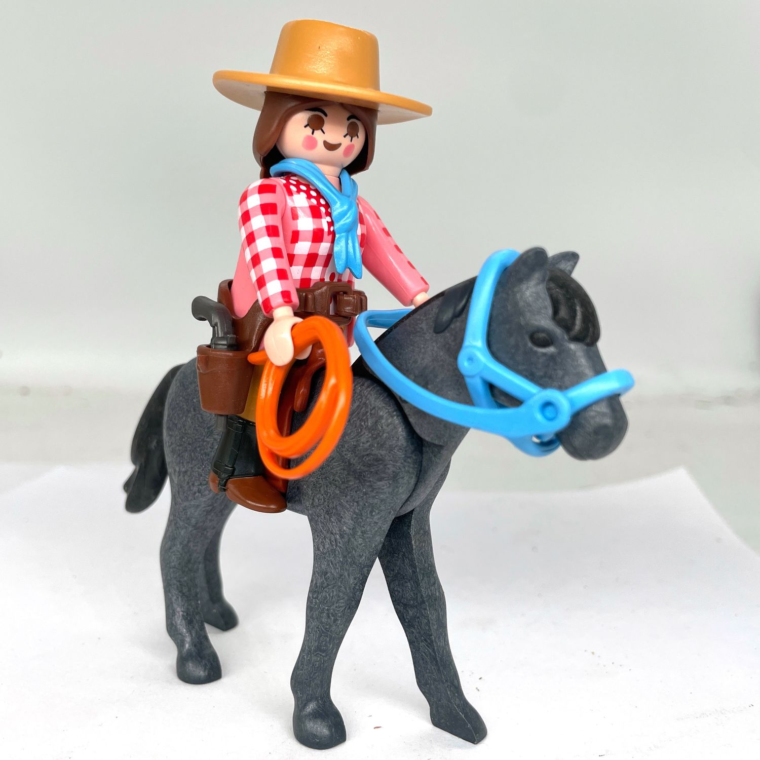 Playmobil cavalière cow boy