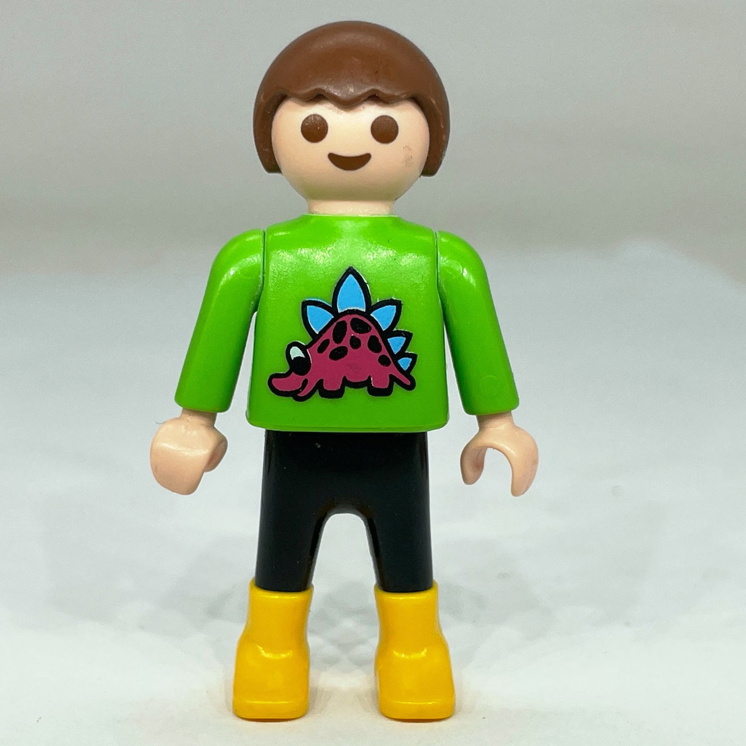 playmobil enfant dino vert