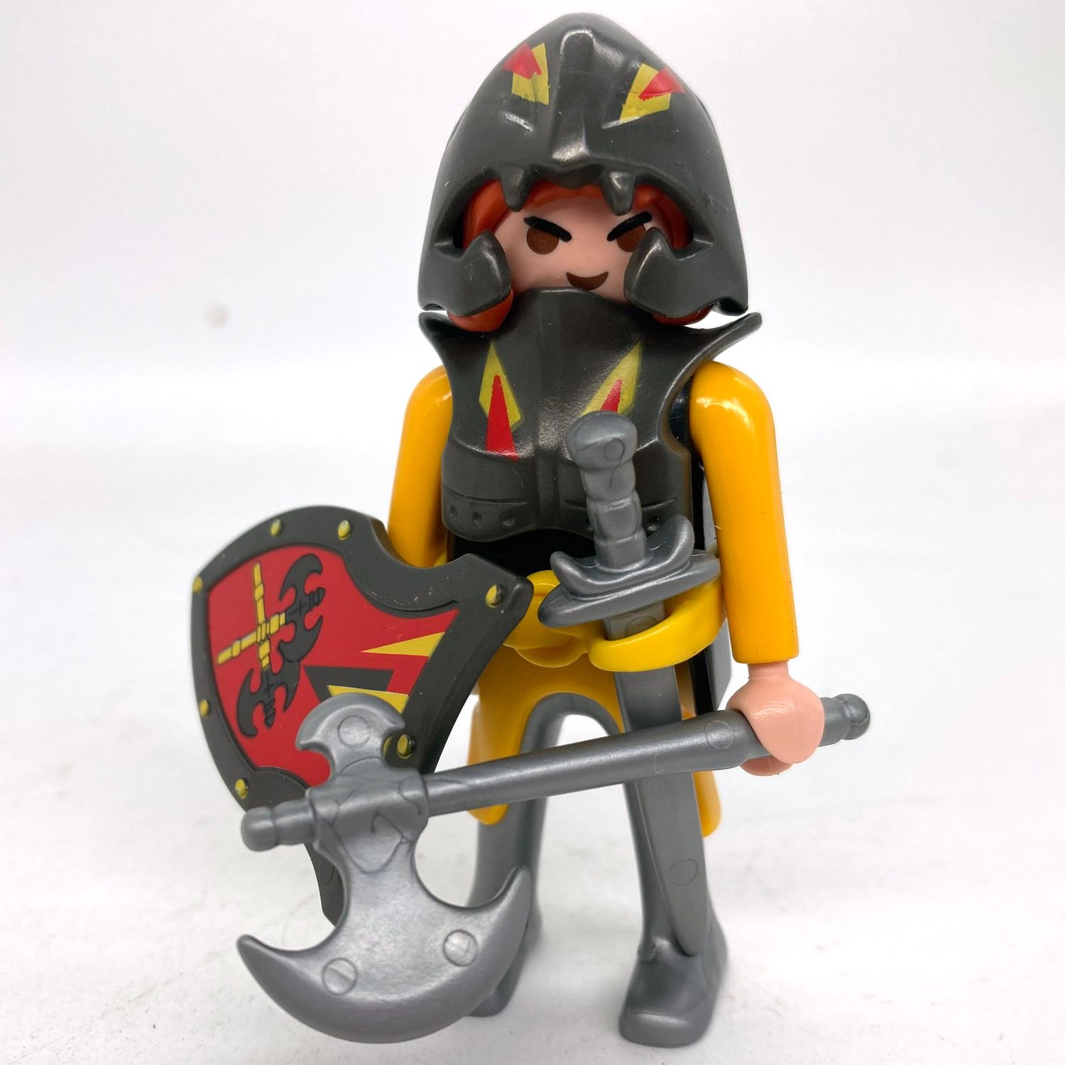 playmobil chevalier flamme jaune