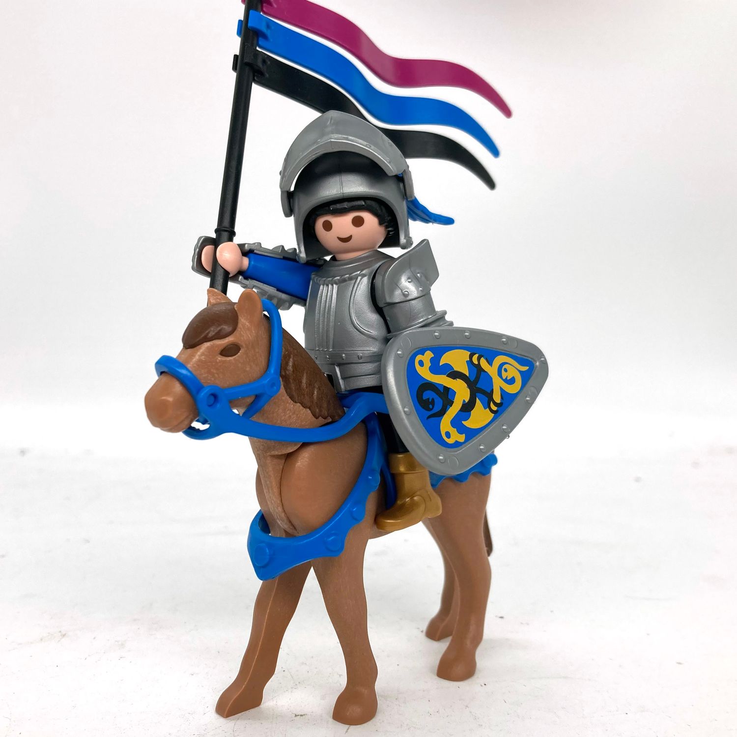 playmobil chevalier cavalier armure