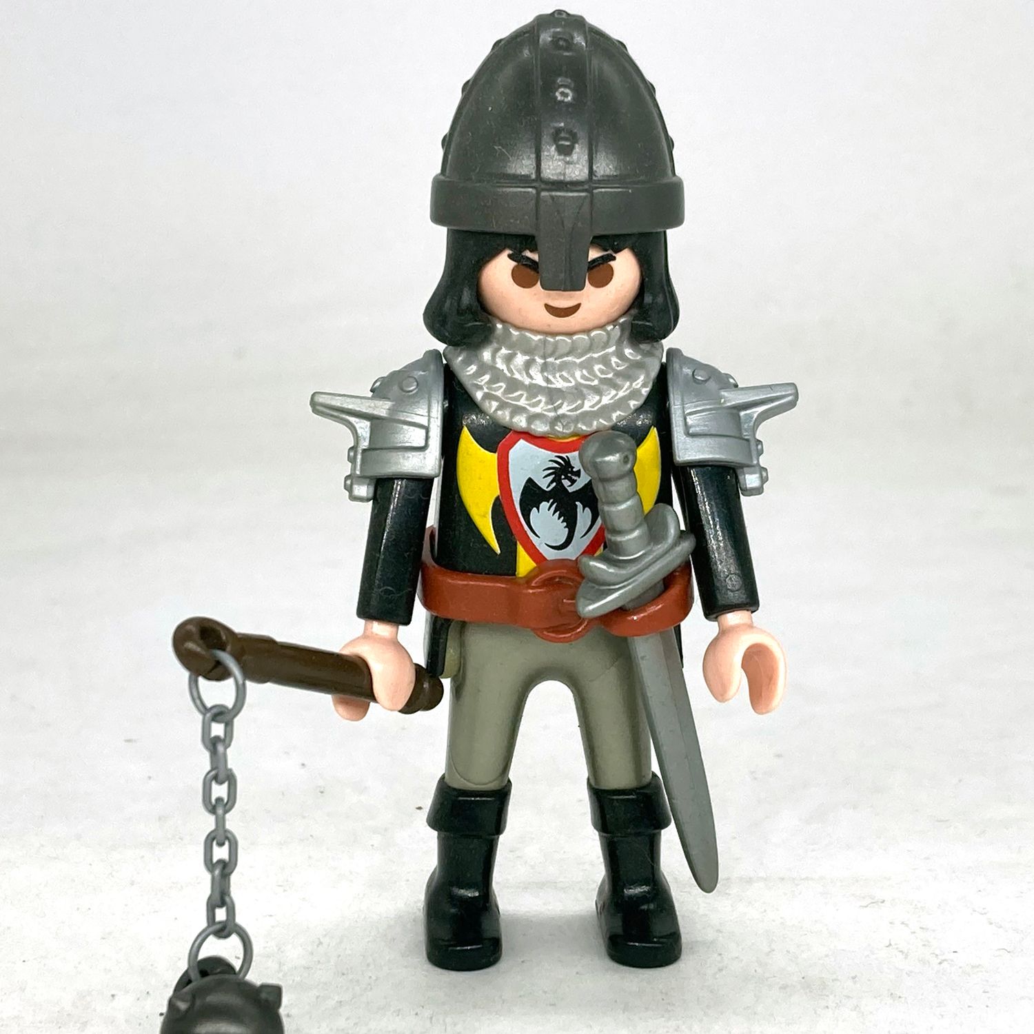 playmobil chevalier masse d'arme