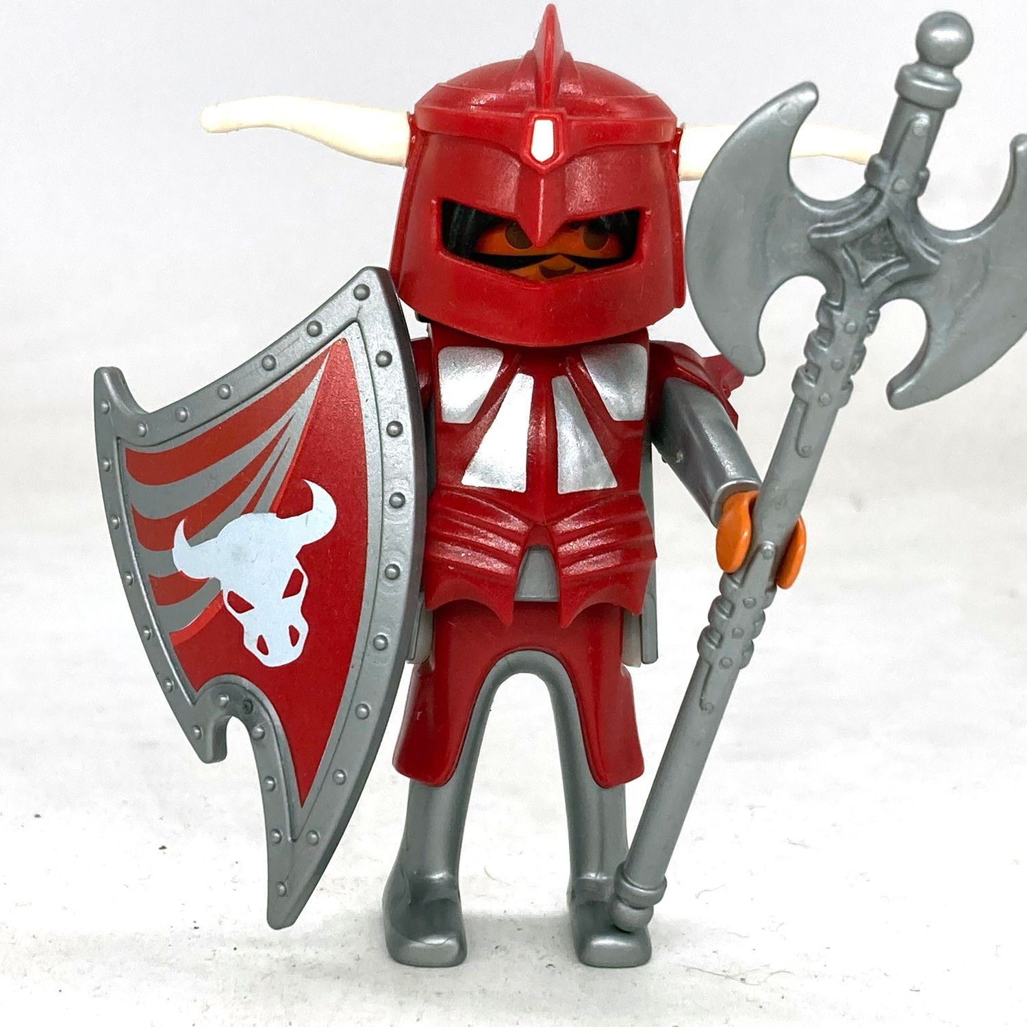 playmobil chevalier bufle rouge