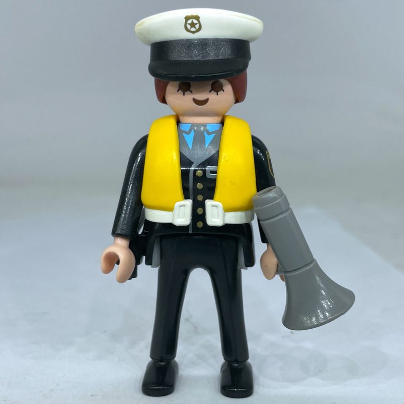 Playmobil policière gilet sauvetage