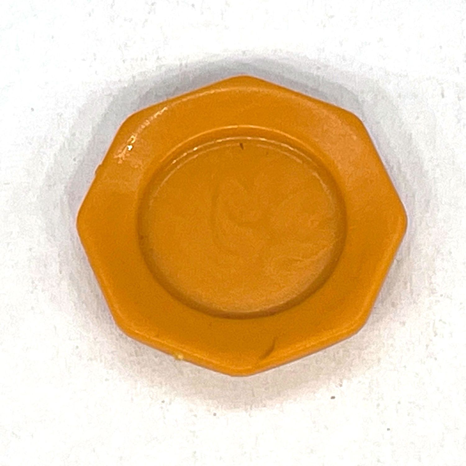 playmobil assiette hexagonale ocre