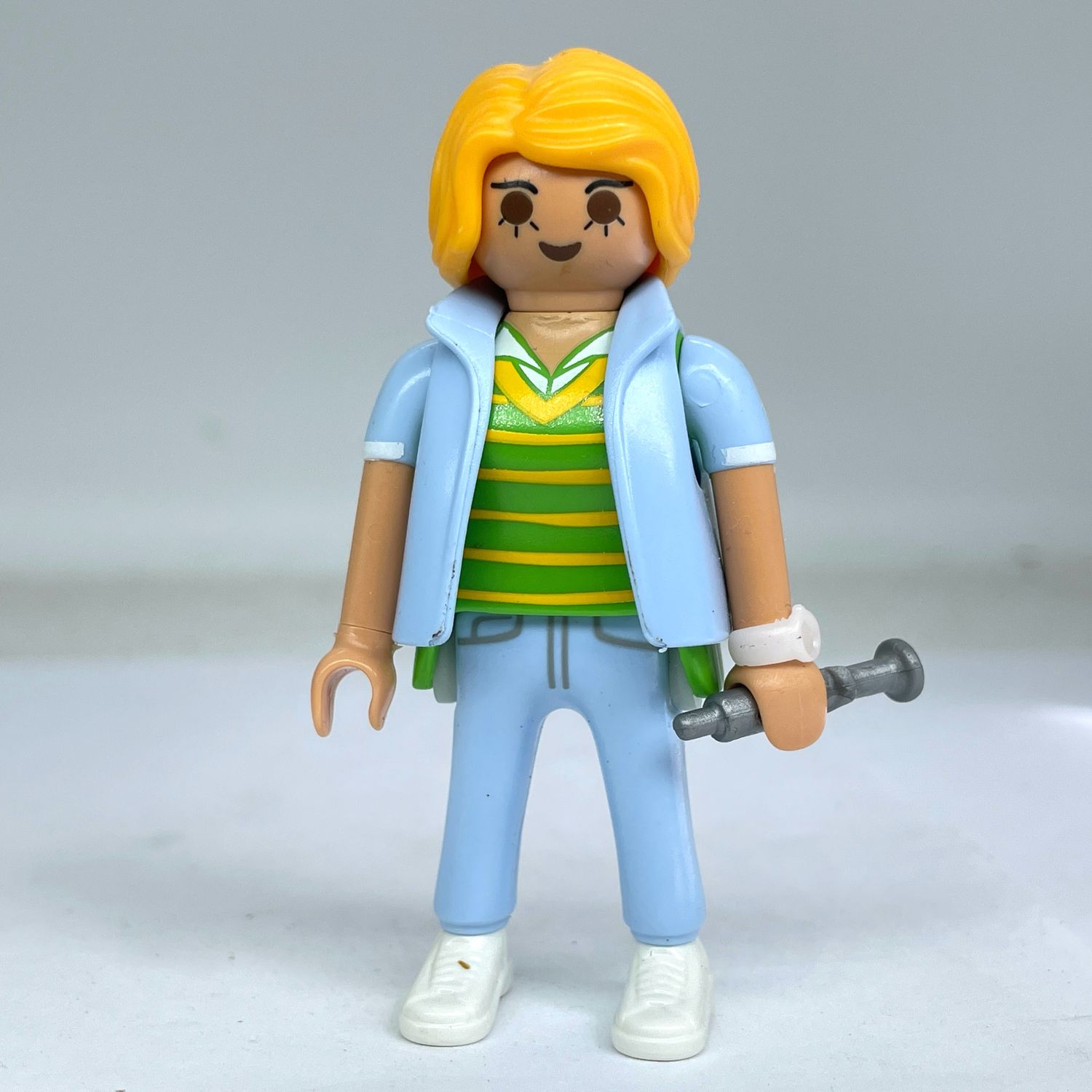 Playmobil docteur infirmière bleu ciel