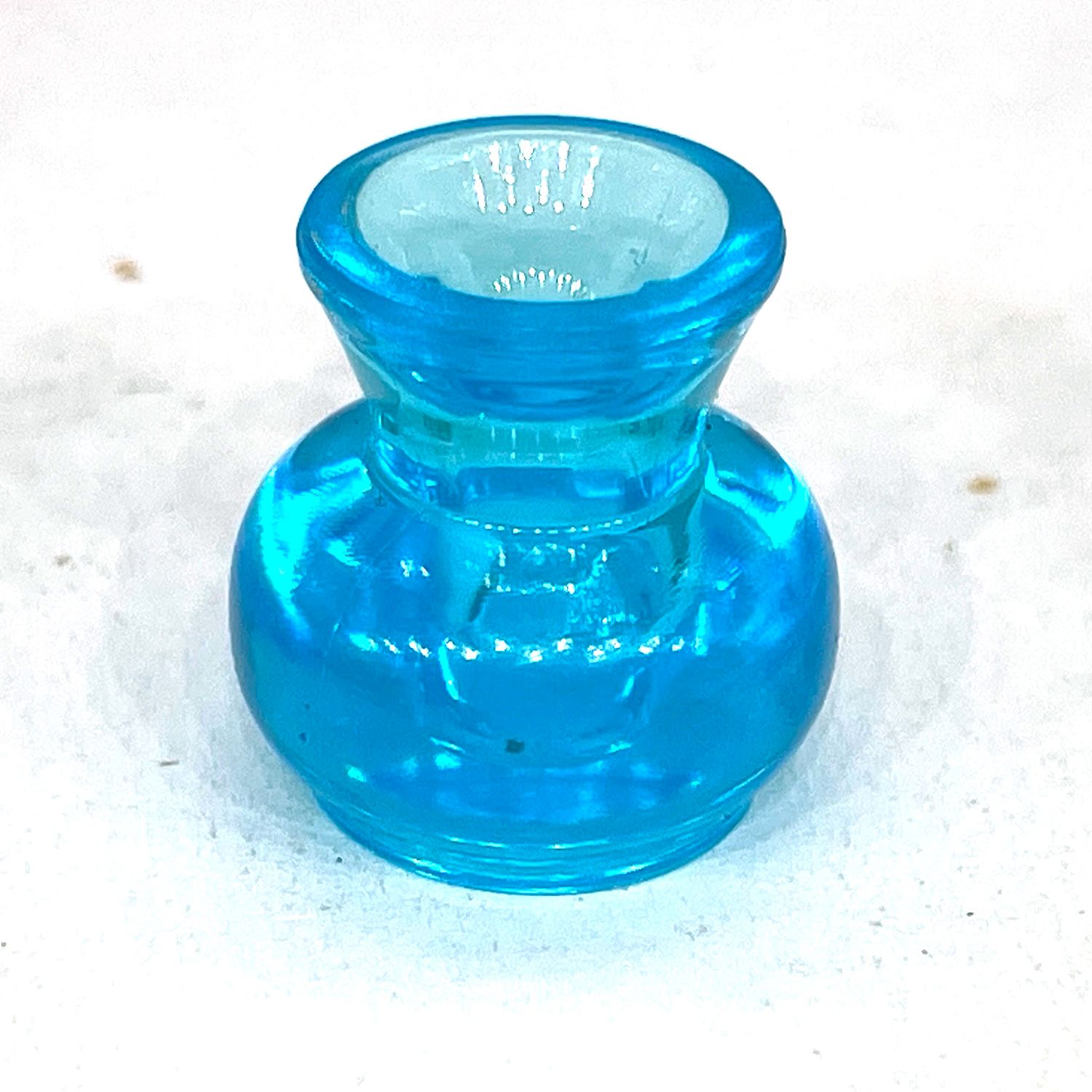 playmobil vase bleu transparent