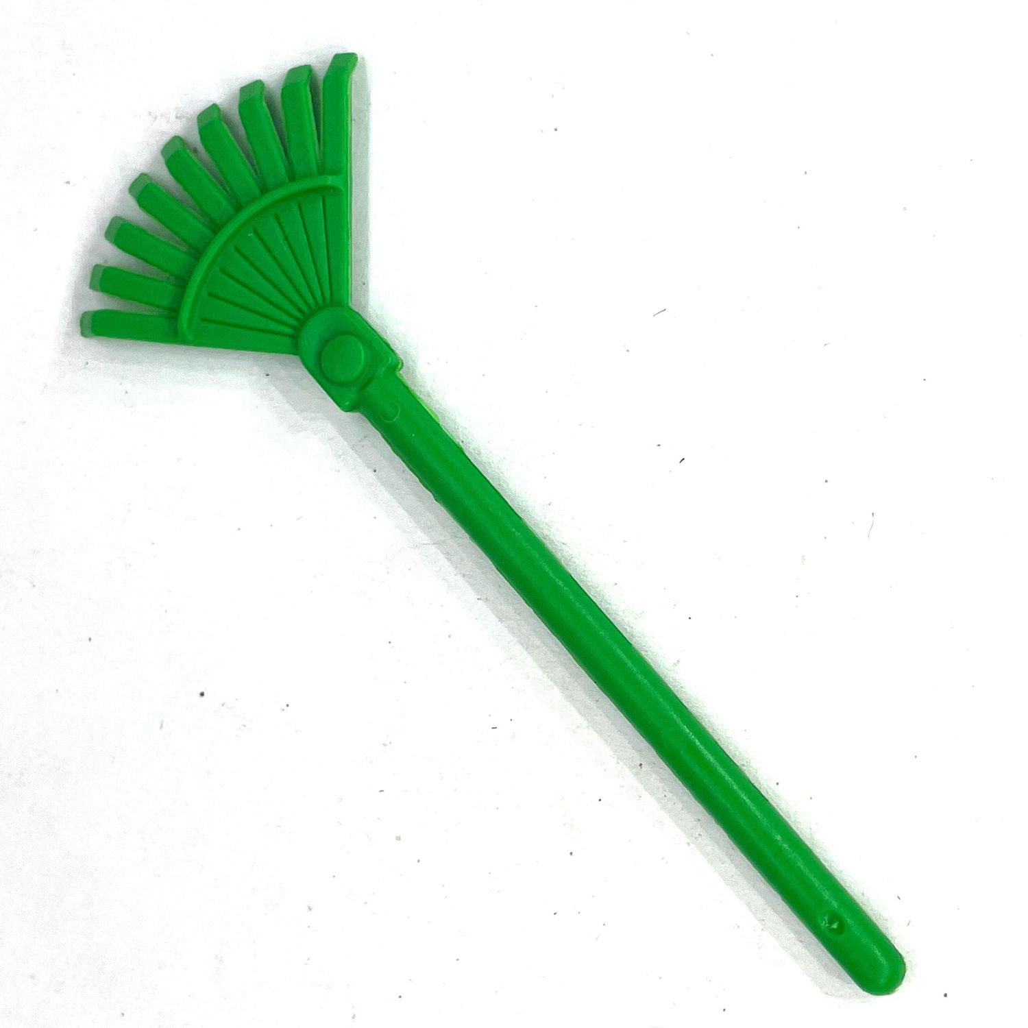 playmobil rateau a feuille vert