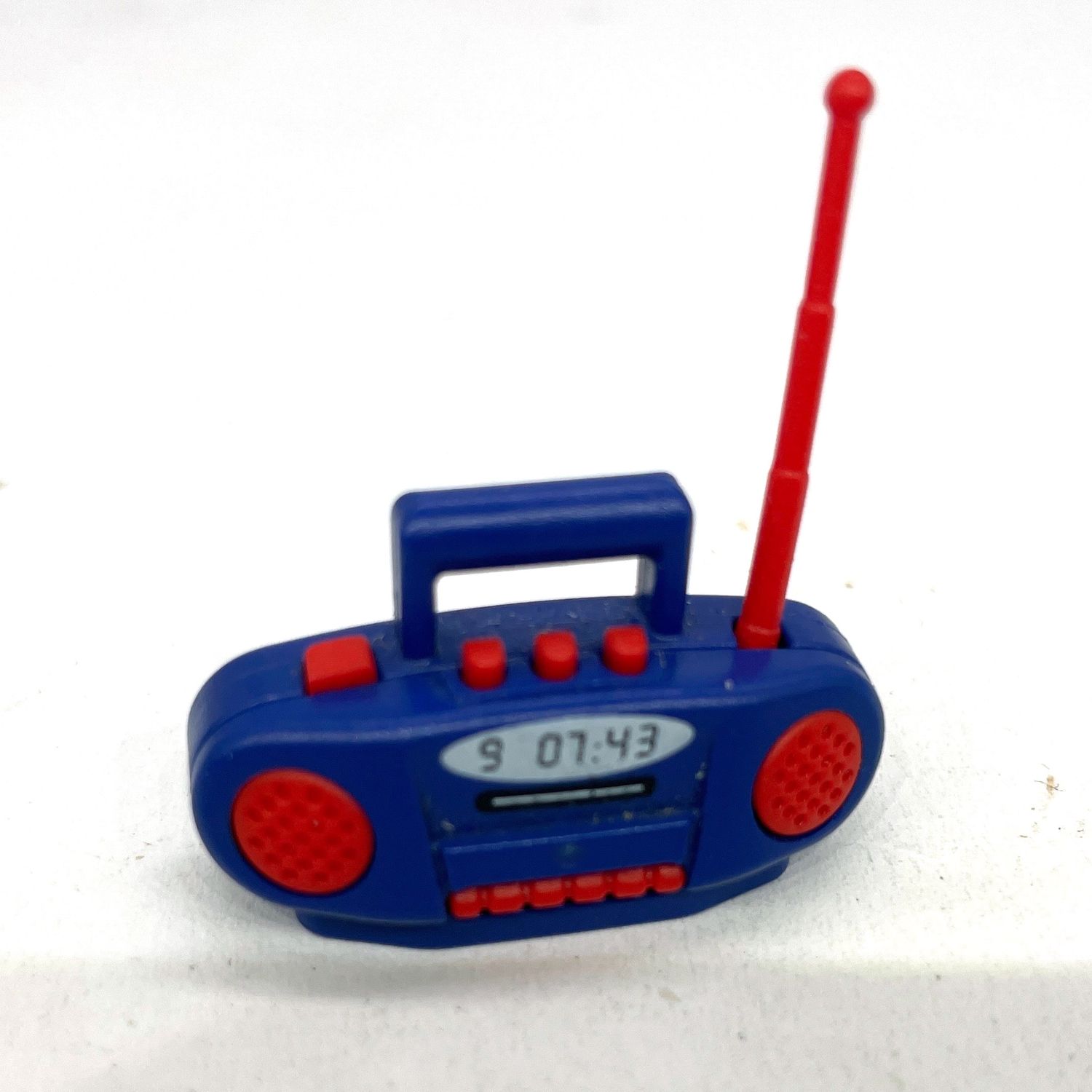 Playmobil poste de radio bleu rouge