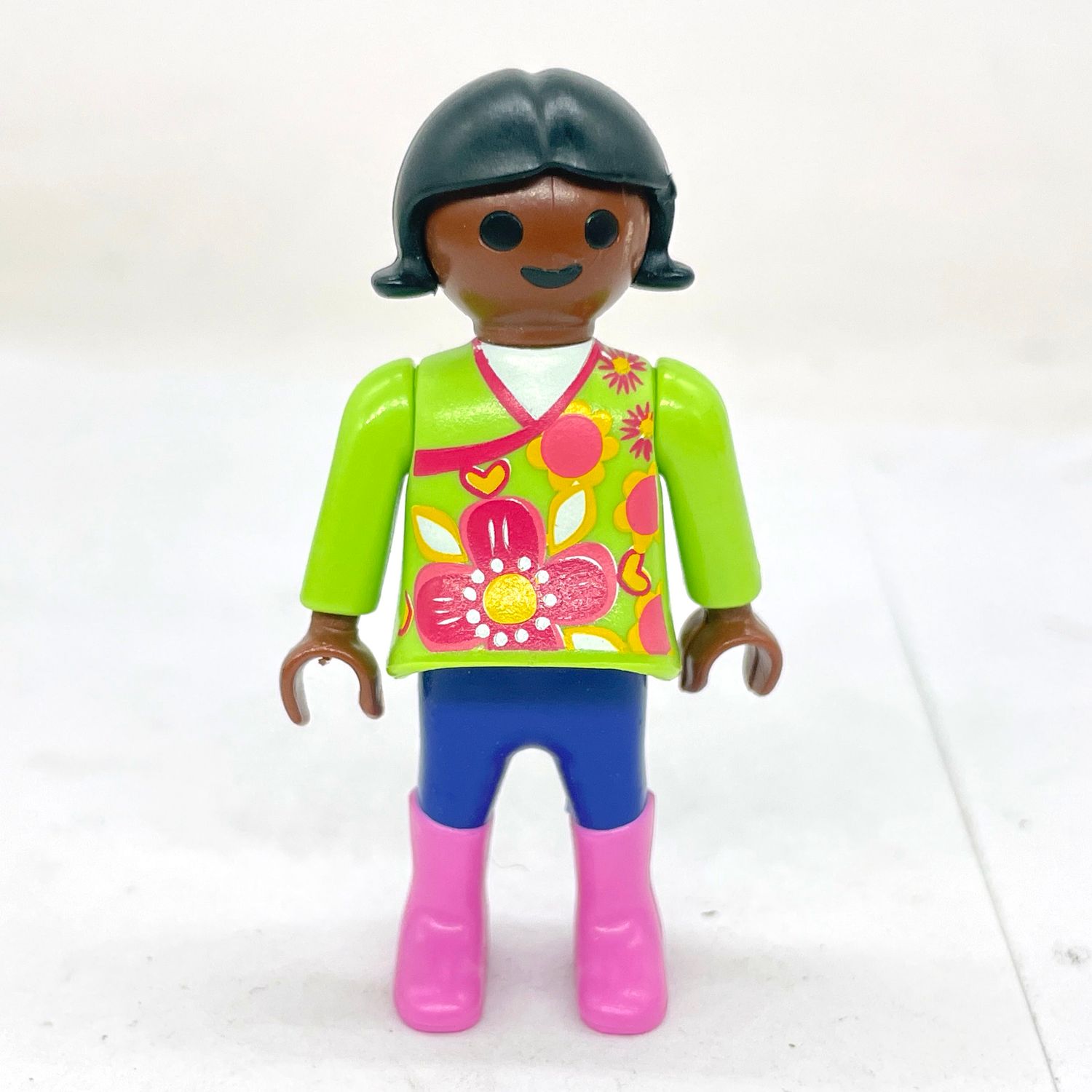 playmobil fillette black en vert