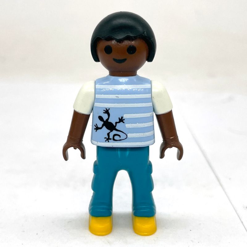 playmobil enfant black lézard