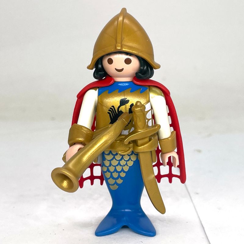 playmobil prince sirène or