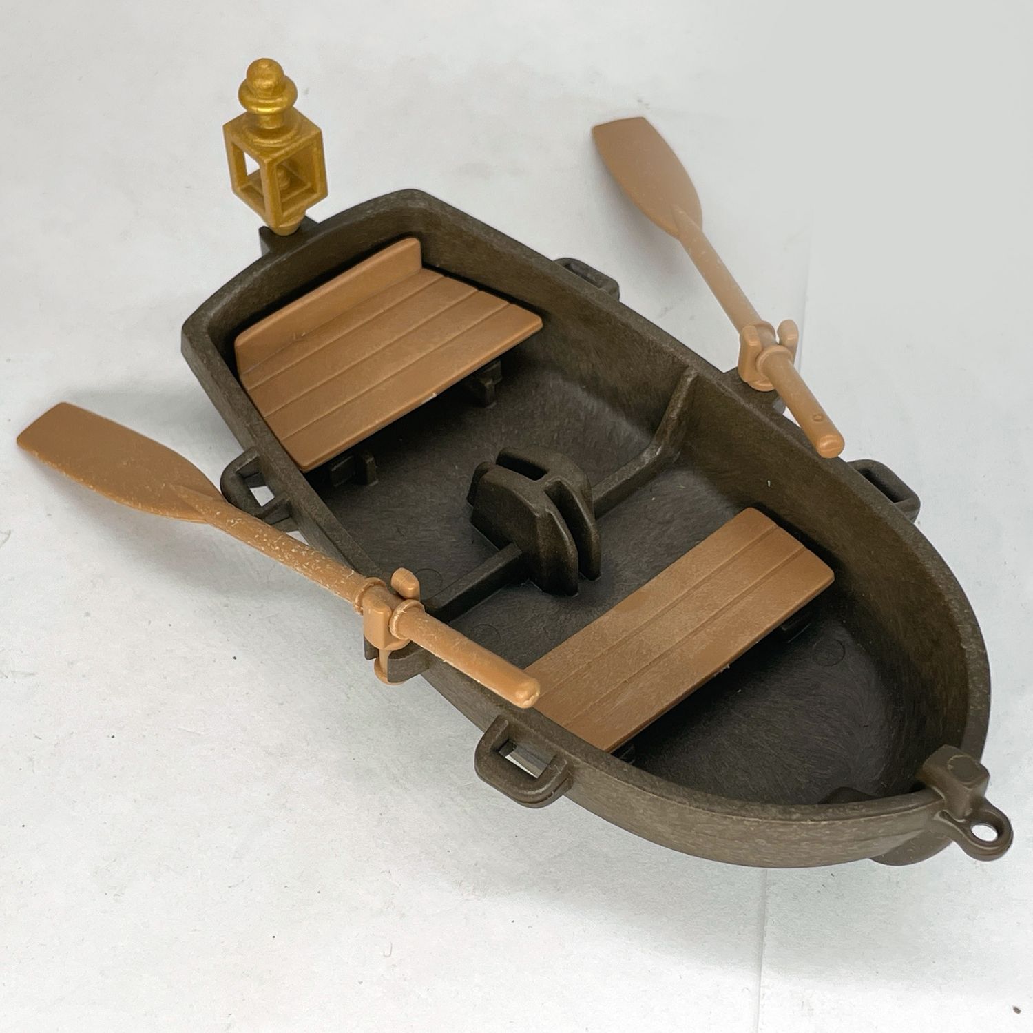 playmobil barque classique marron
