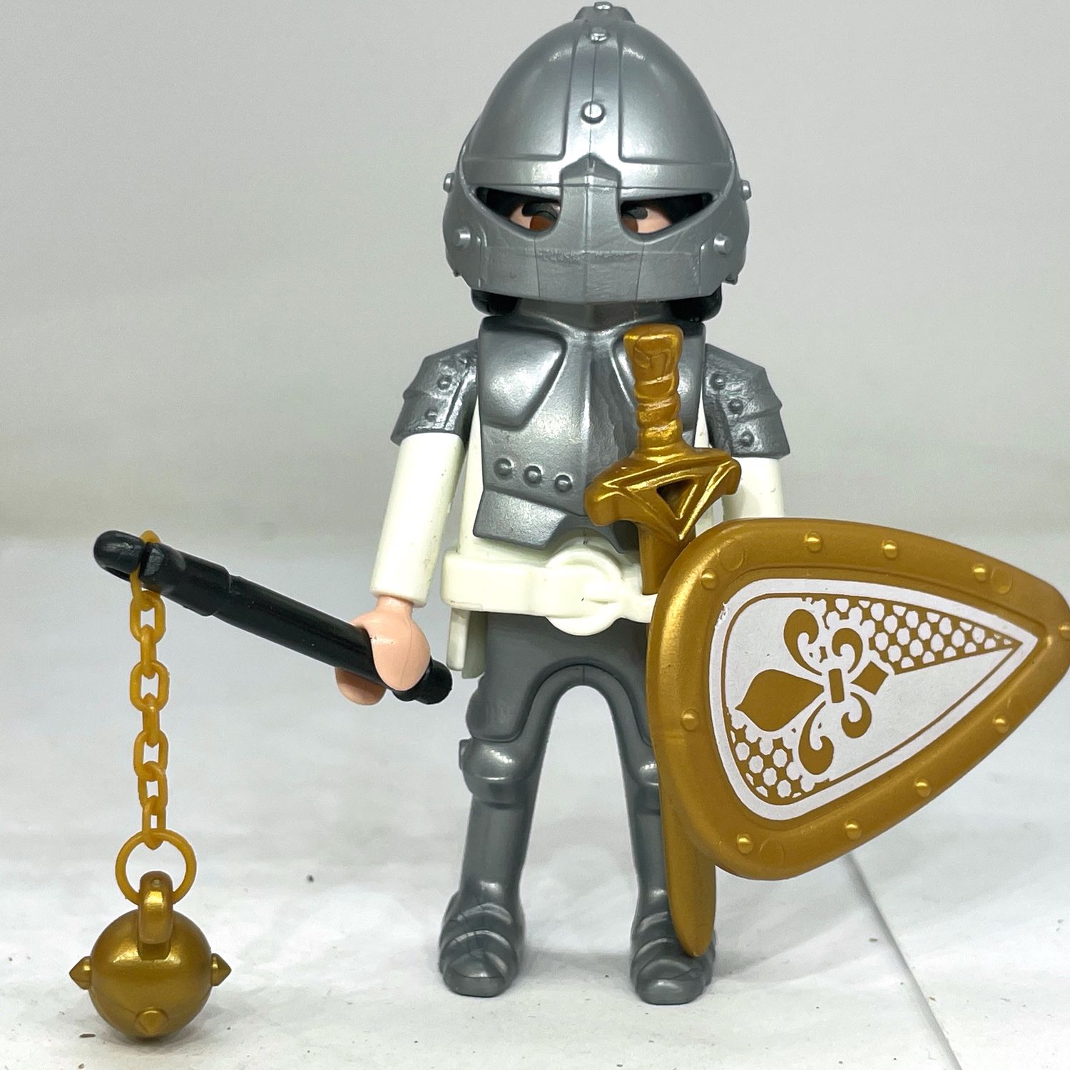 playmobil chevalier lys or