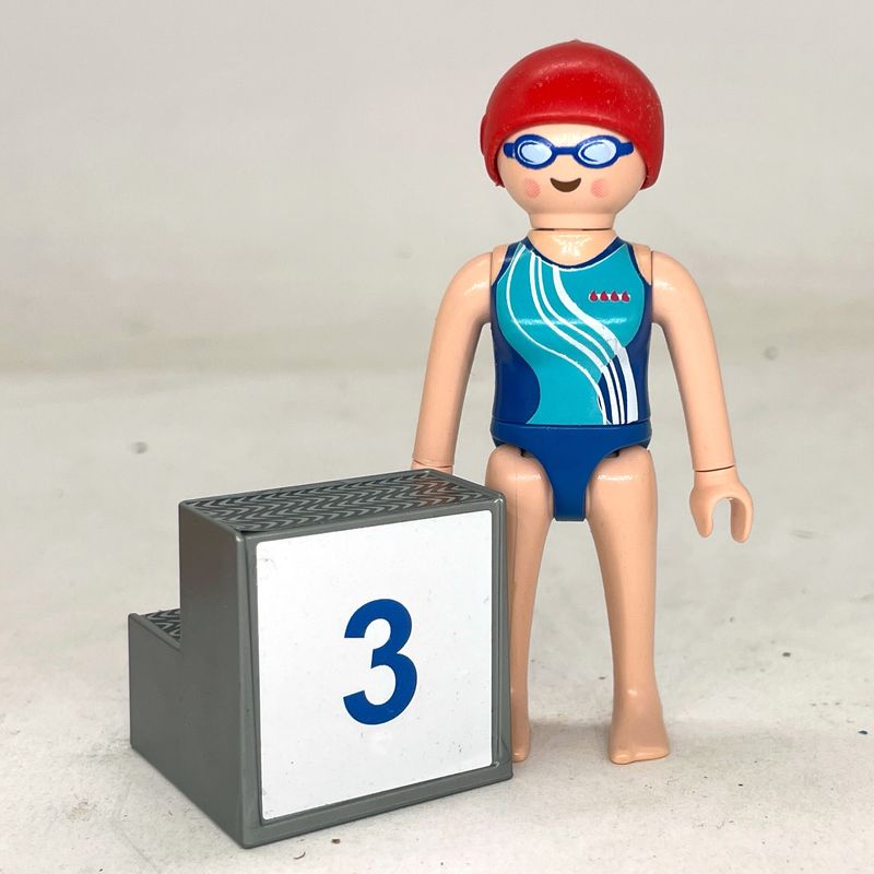 playmobil nageuse au podium