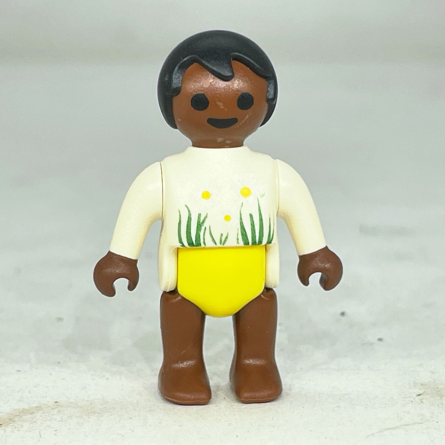 playmobil bébé black en blanc