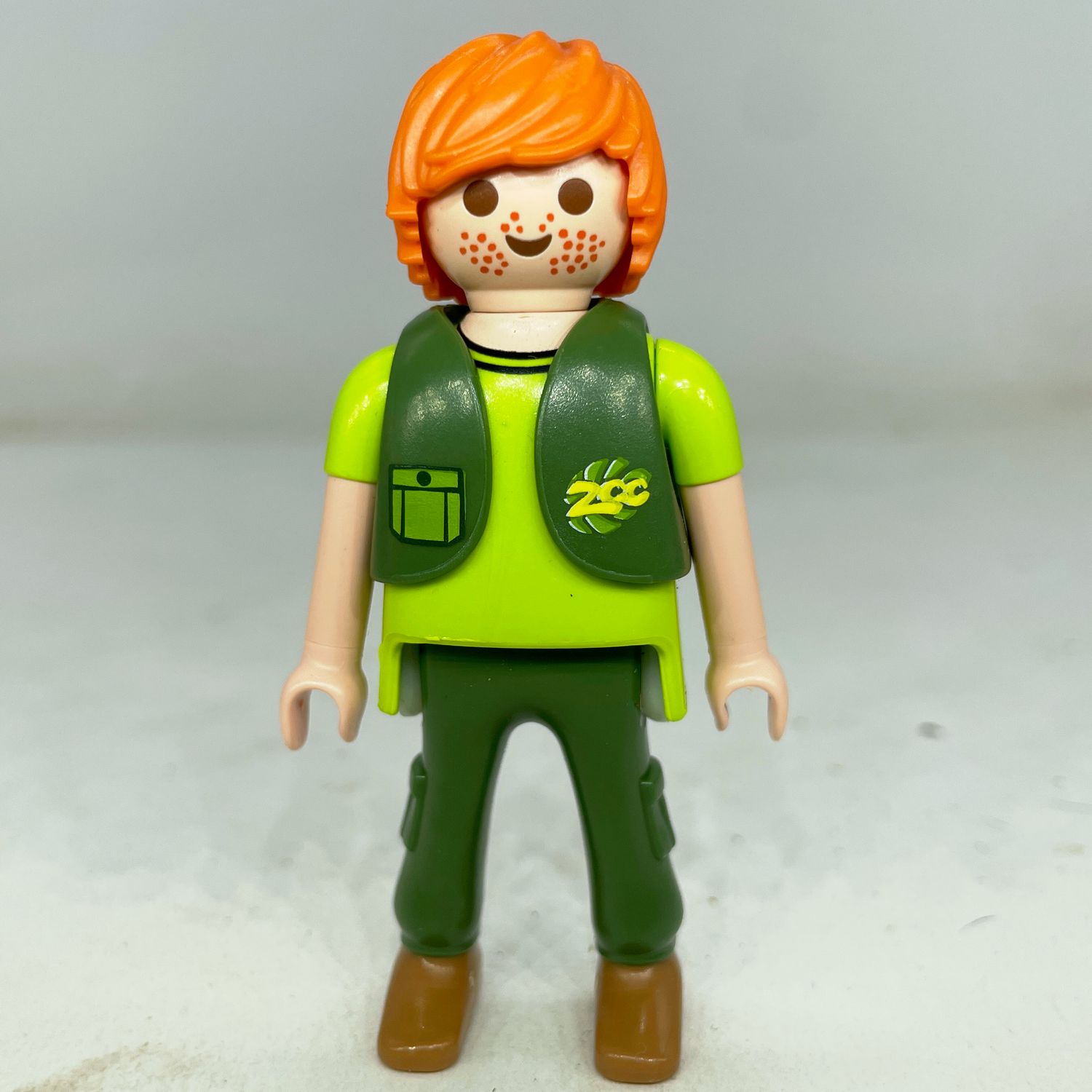 playmobil homme kaki du zoo