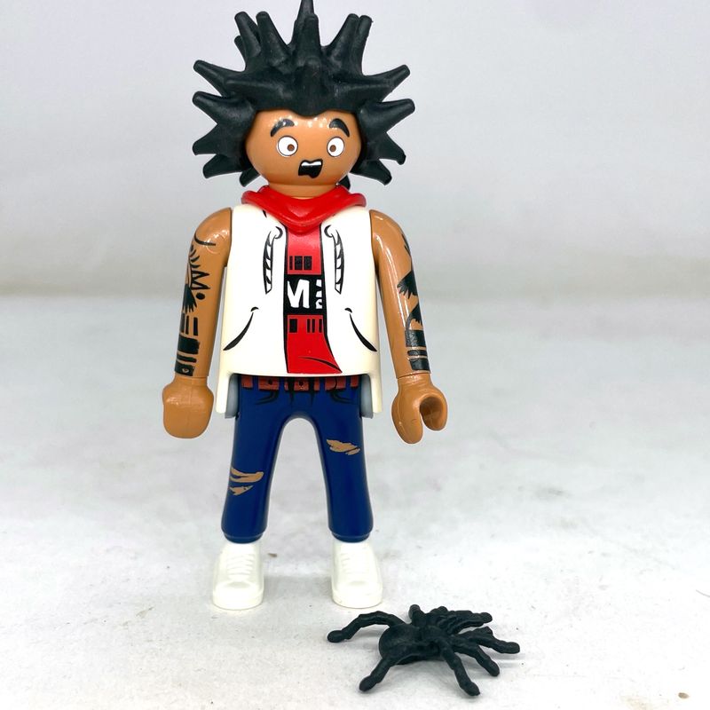 playmobil homme peur des araignée S21