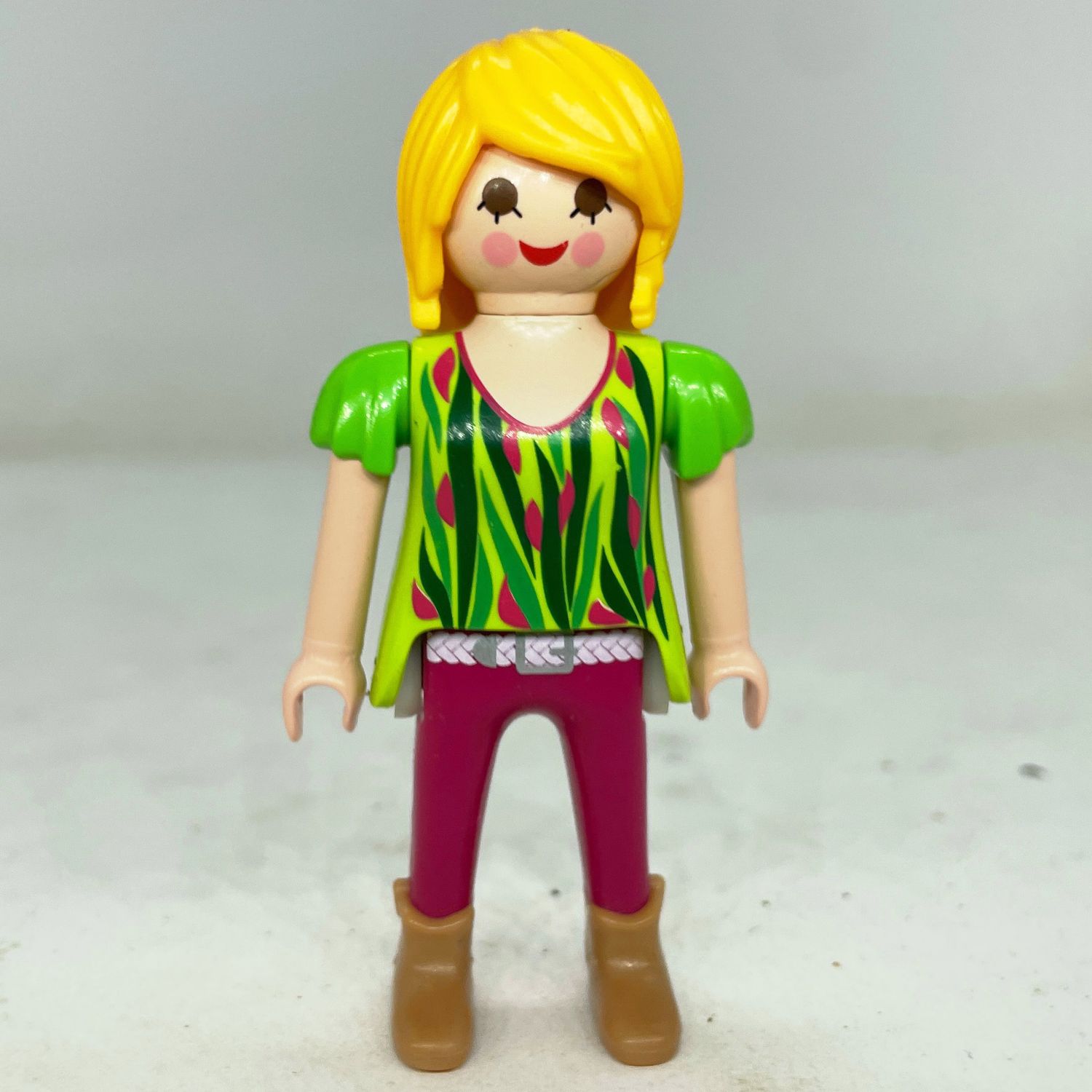 playmobil femme city haut vert