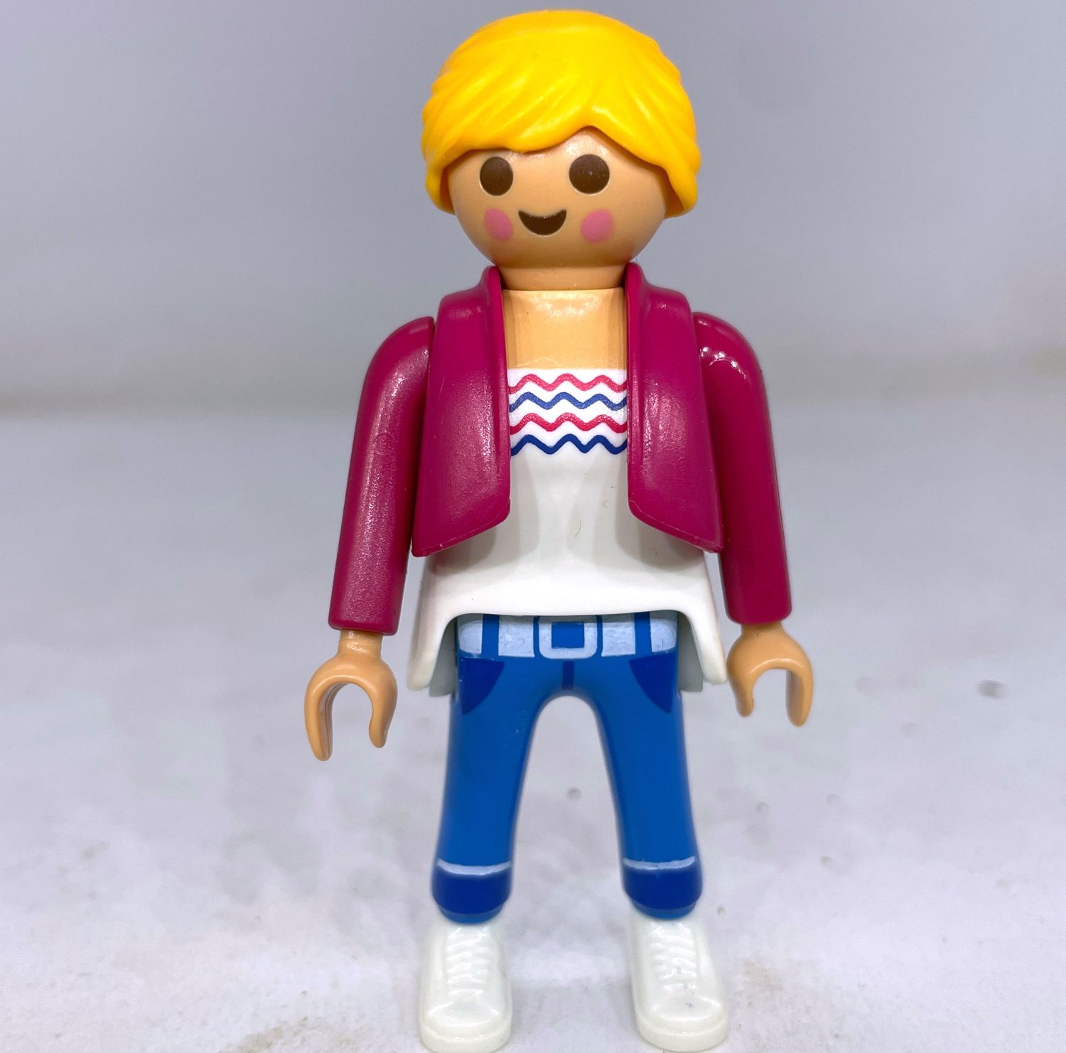 playmobil femme city veston fushia