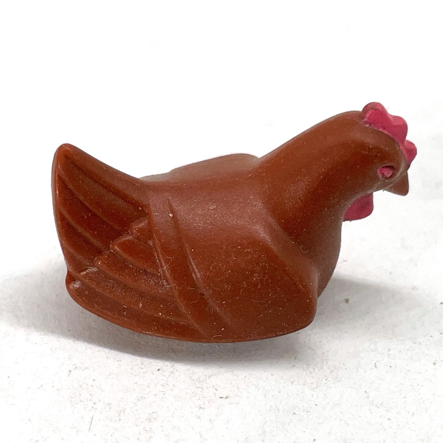 playmobil poule qui couve marron