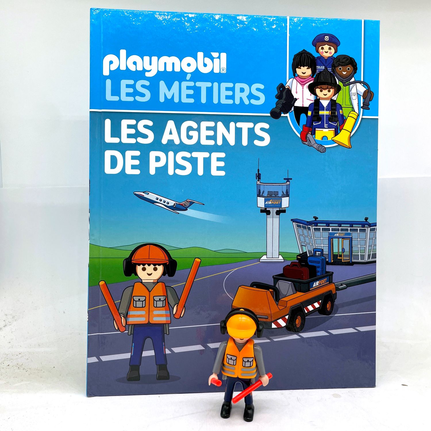 playmobil altaya 48 métier agent de piste aeroport