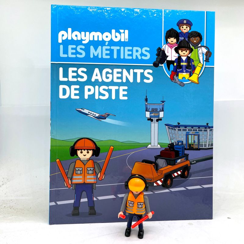 playmobil altaya 48 métier agent de piste aeroport