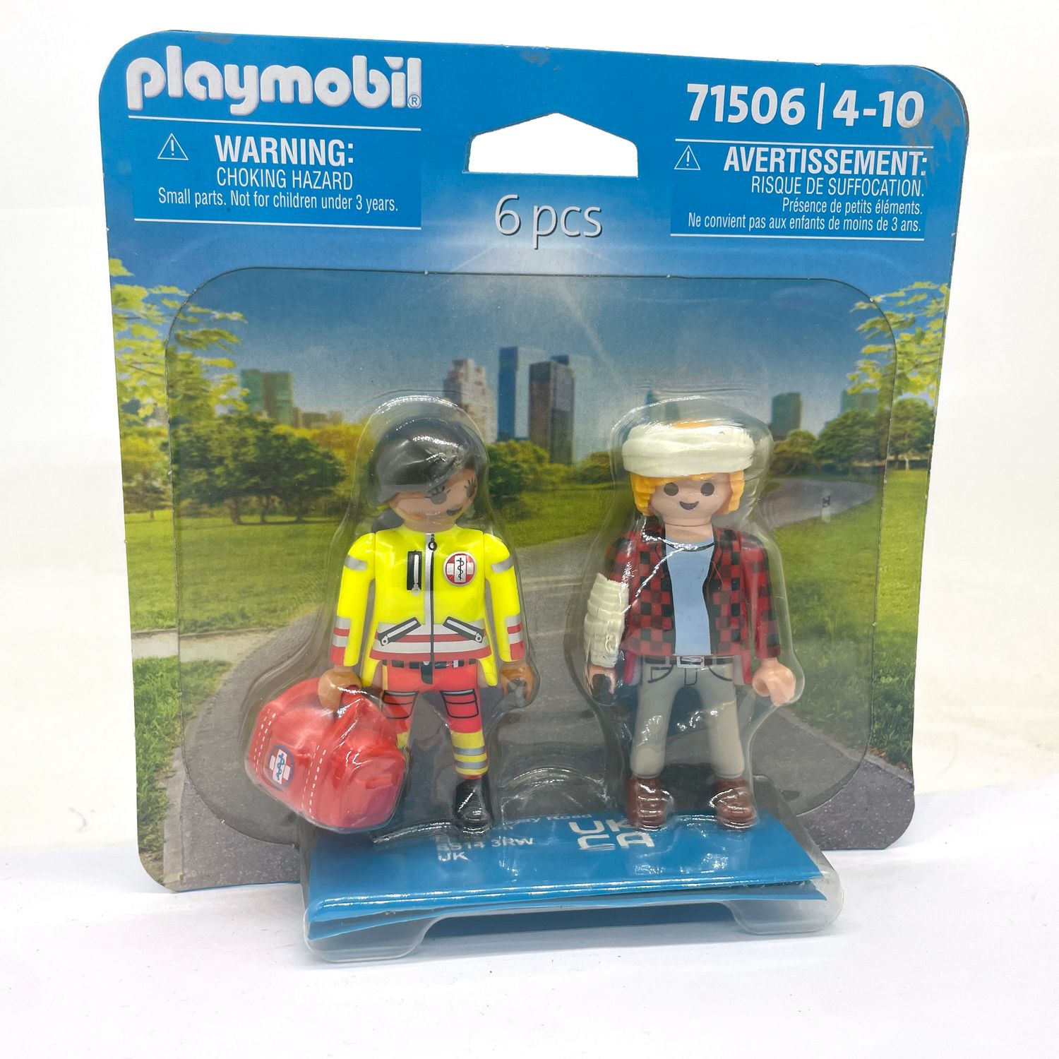 playmobil 71506 secouriste et blessé