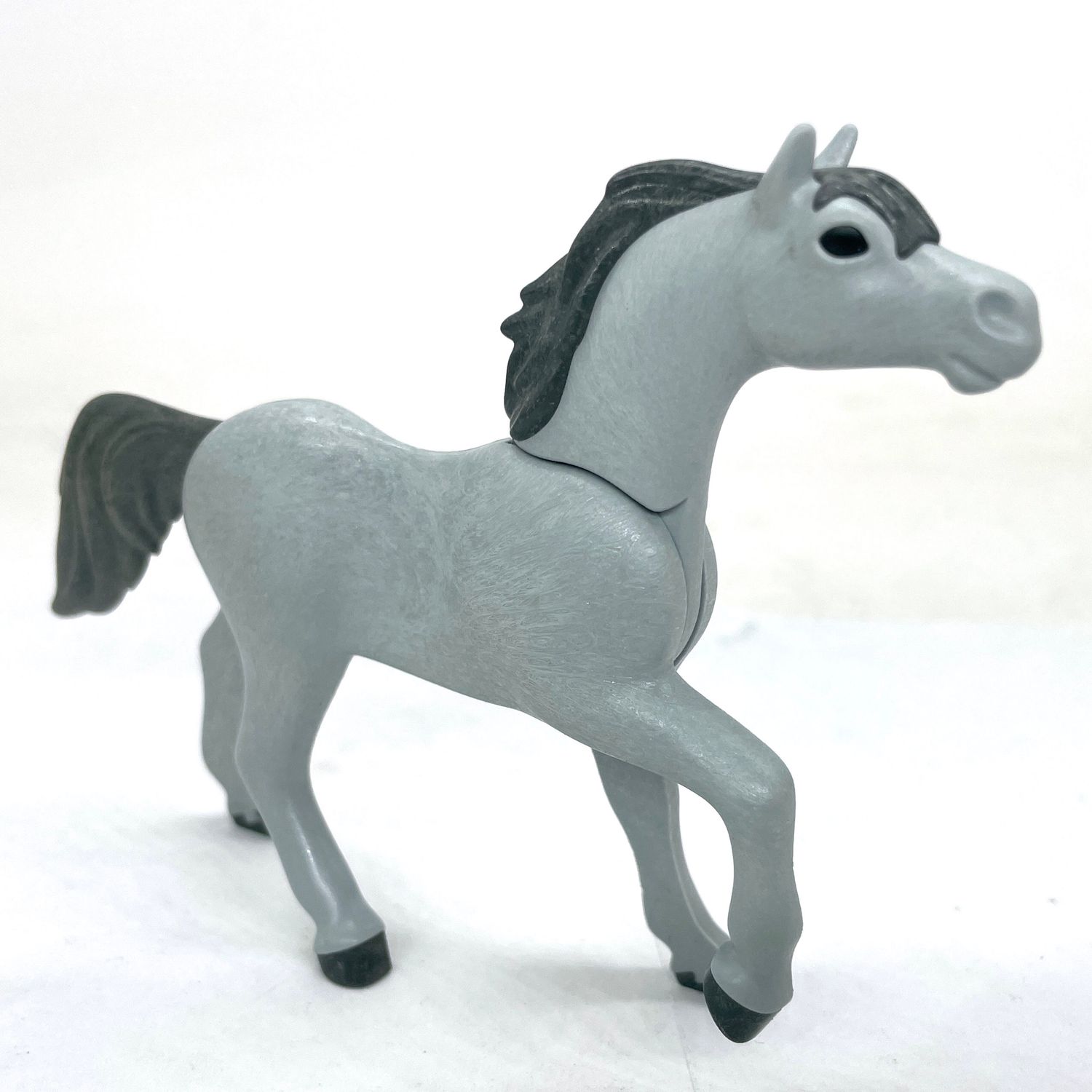 playmobil cheval au galop gris clair