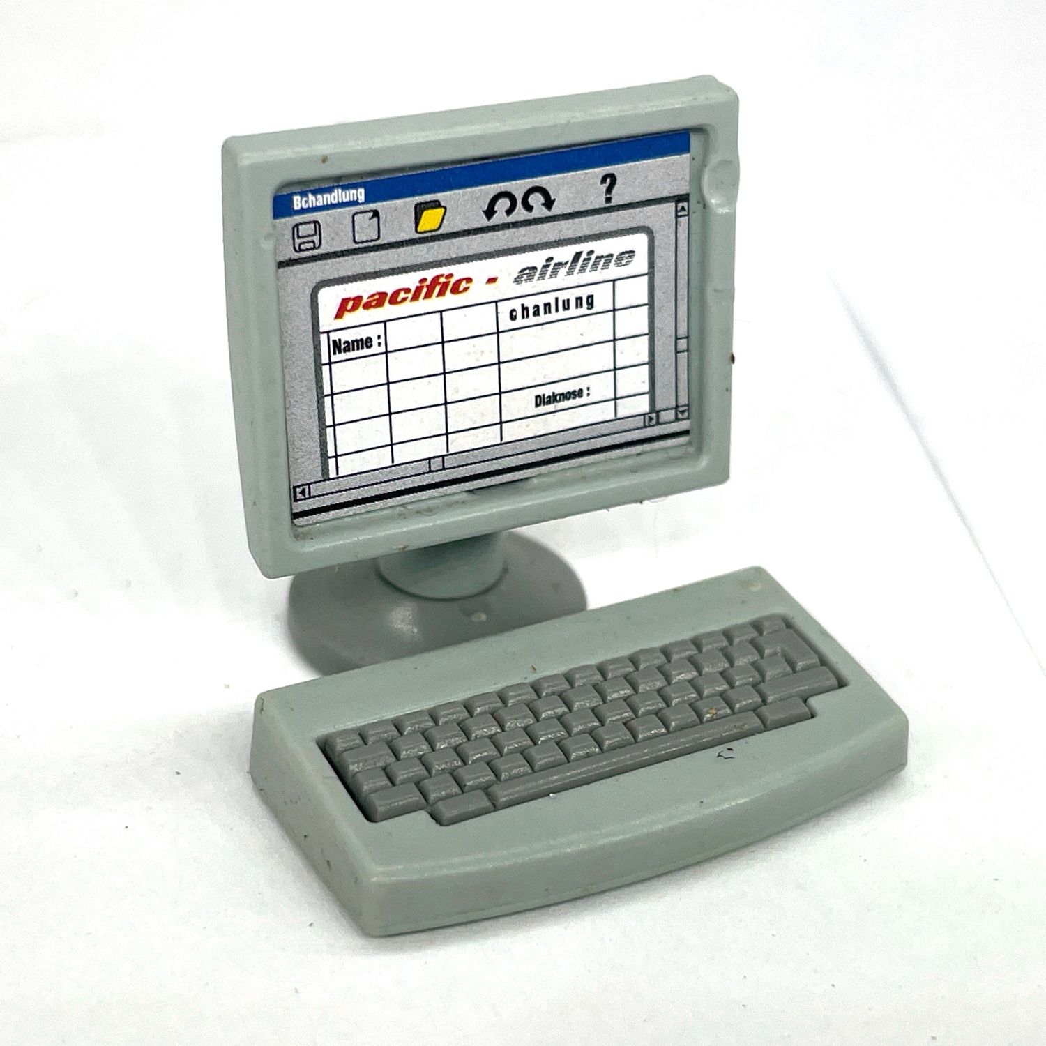 playmobil ordinateur de bureau tableur