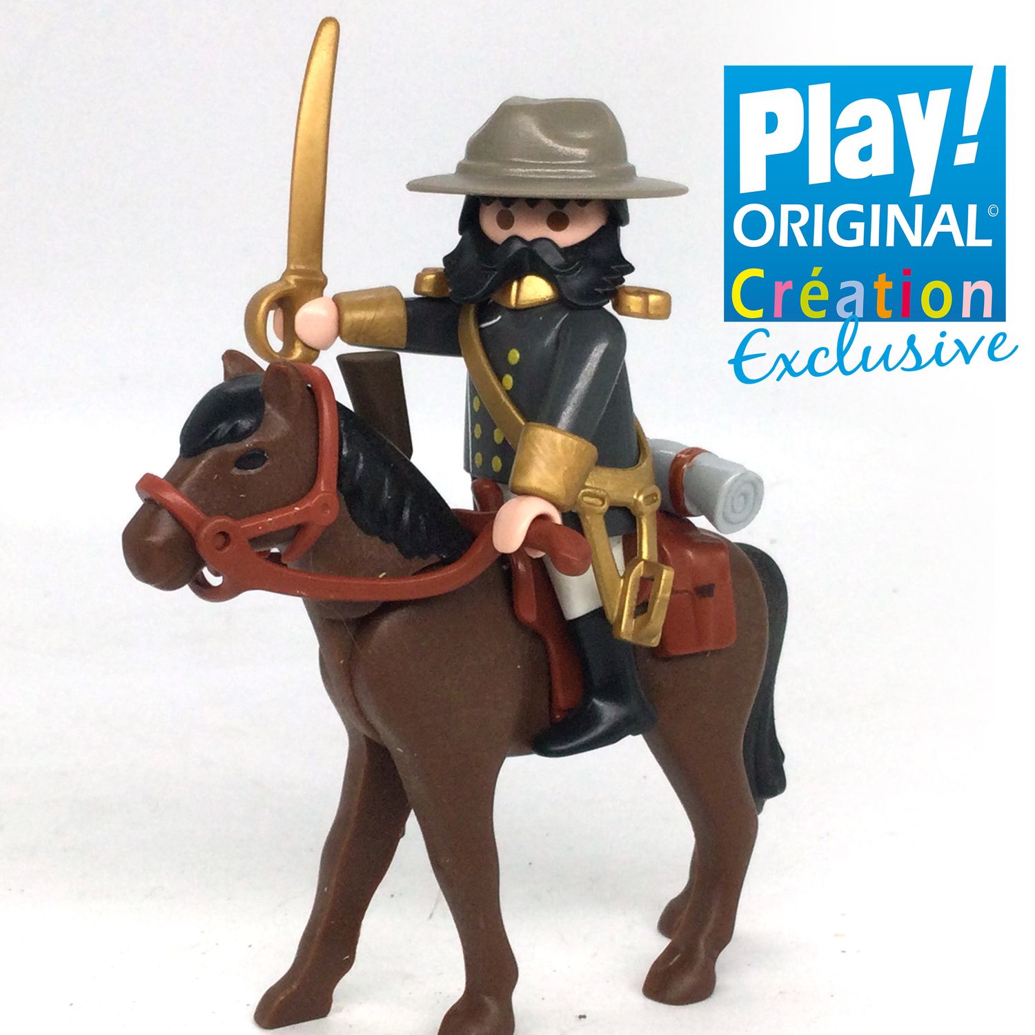 Playmobil général à cheval -décalco crea-