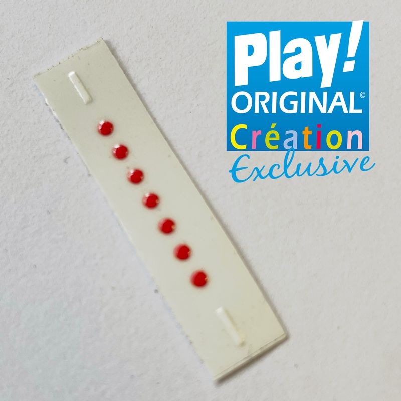 Playmobil décalcomanie bouton rouge simple 2