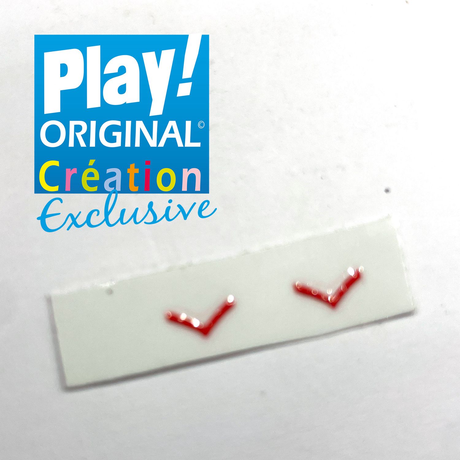 Playmobil décalcomanie galon simple rouge