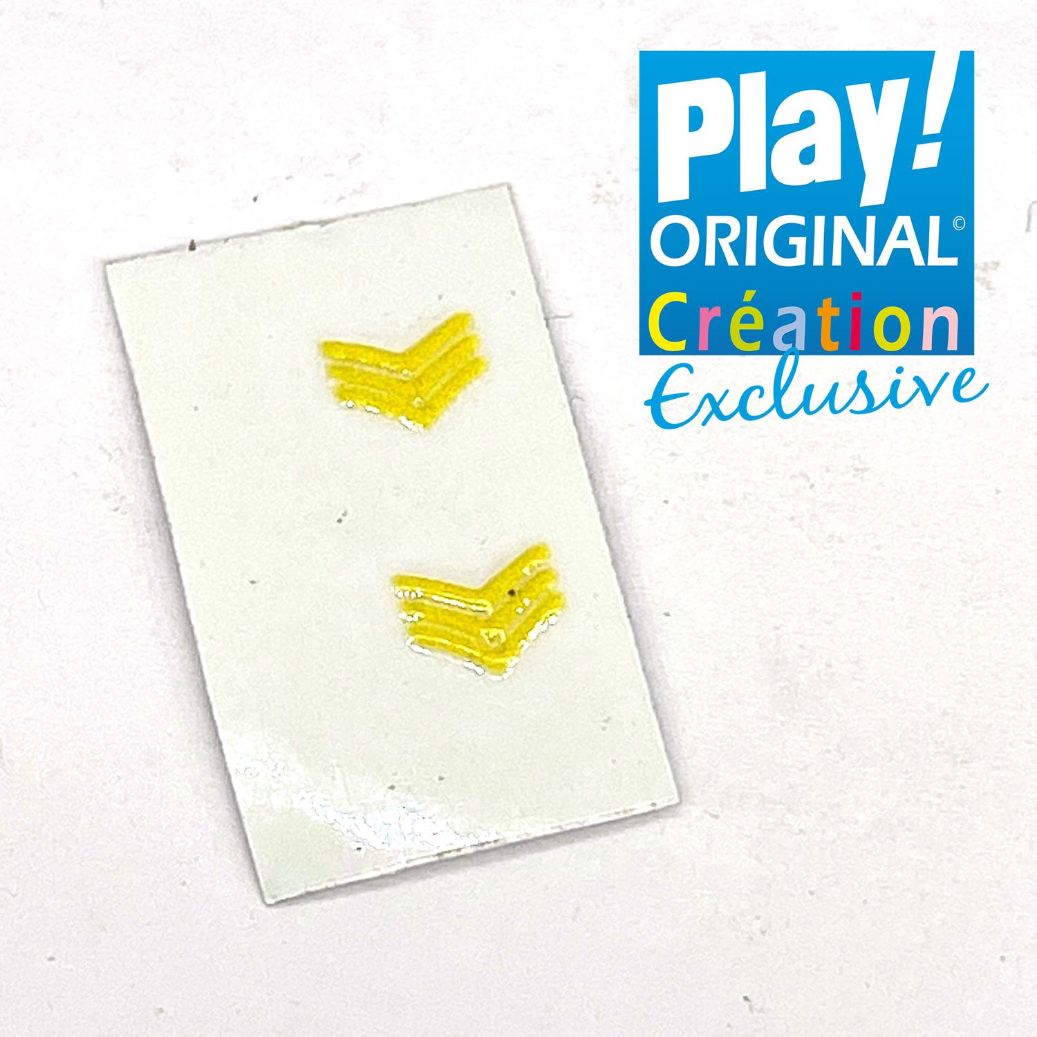 Playmobil décalcomanie galon triple jaune