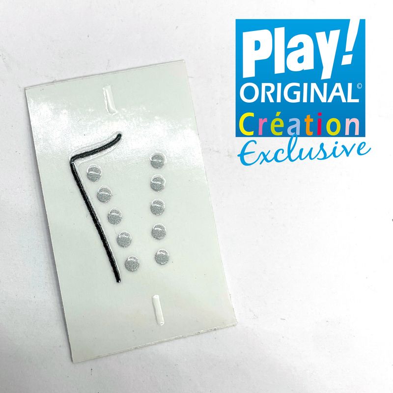 Playmobil décalcomanie plastron argent