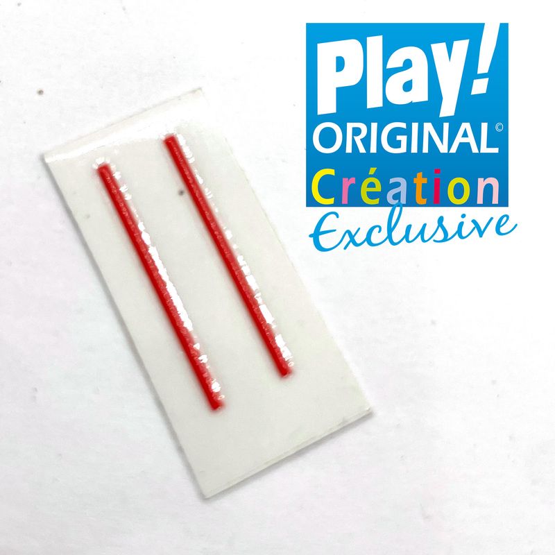 Playmobil décalcomanie bande pantalon rouge