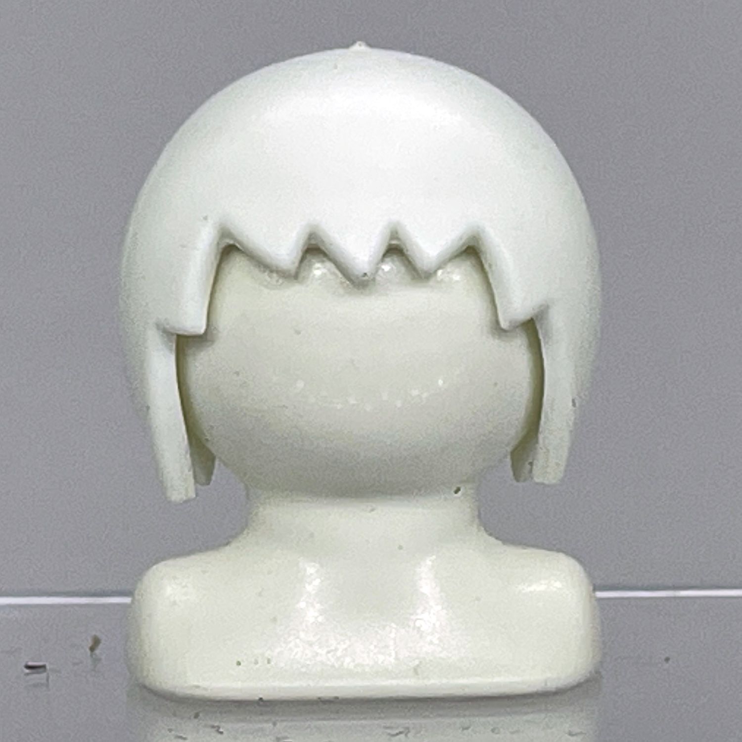 Playmobil cheveux lisse blanc