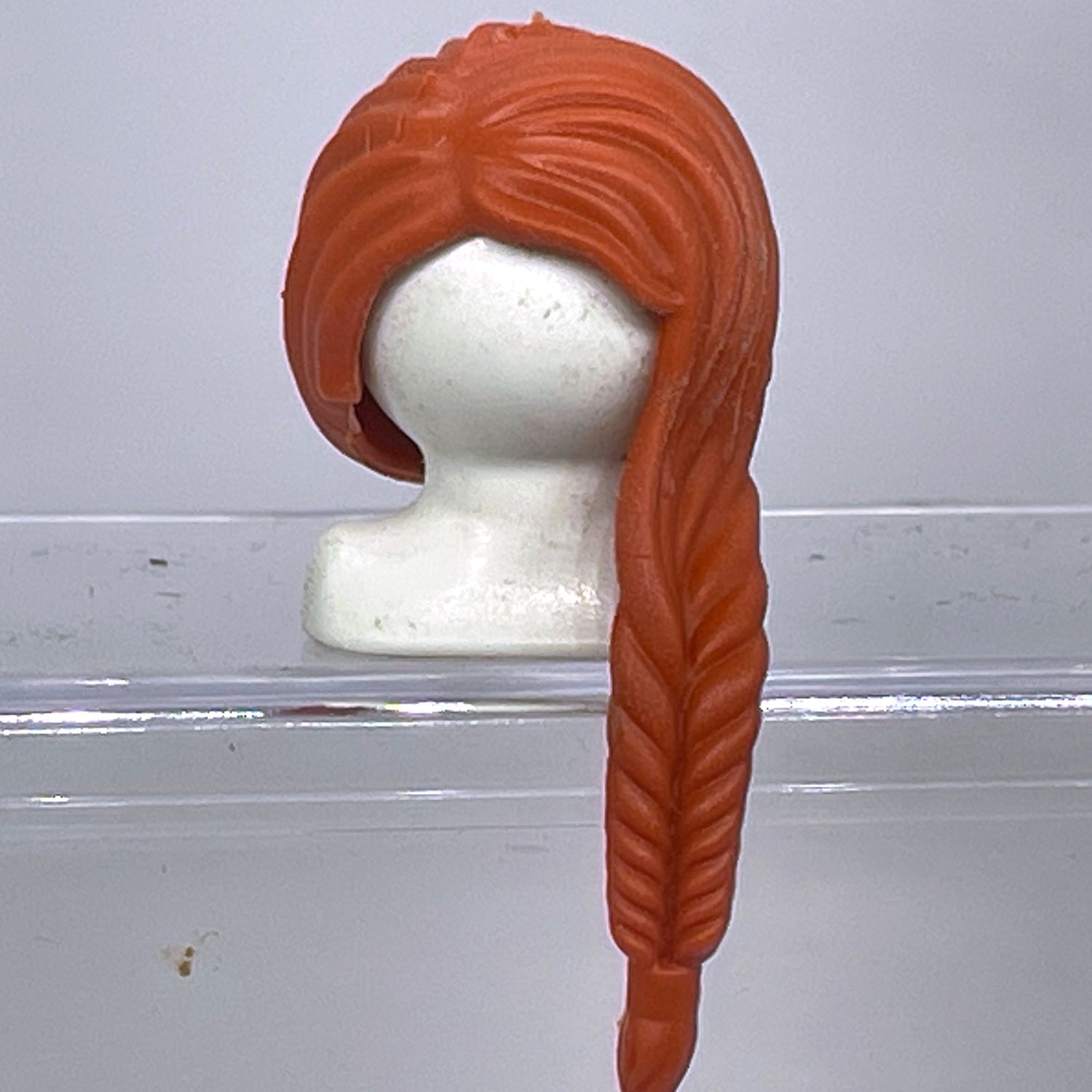 Playmobil cheveux longue natte roux