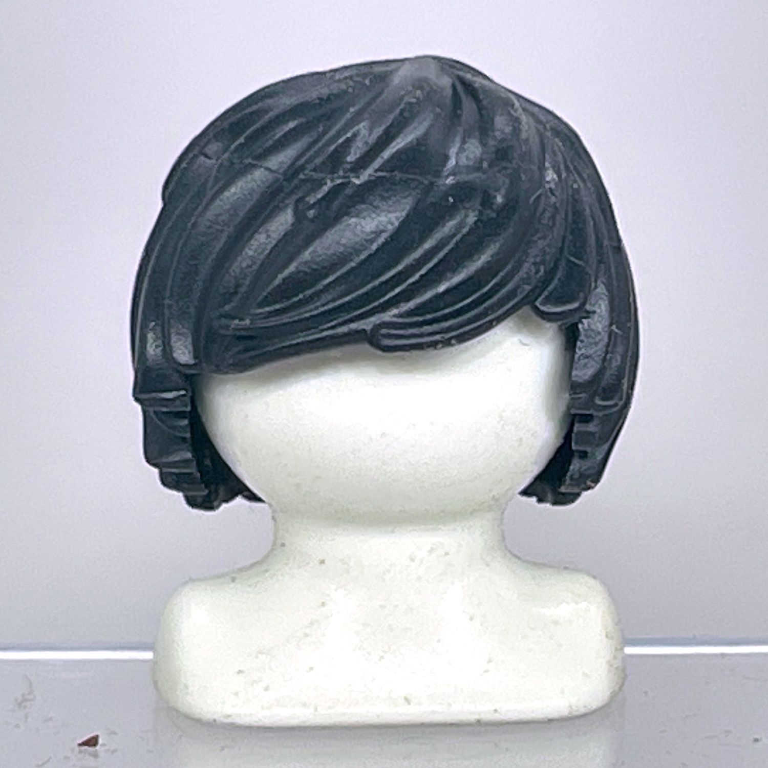 Playmobil cheveux mèches noires longue