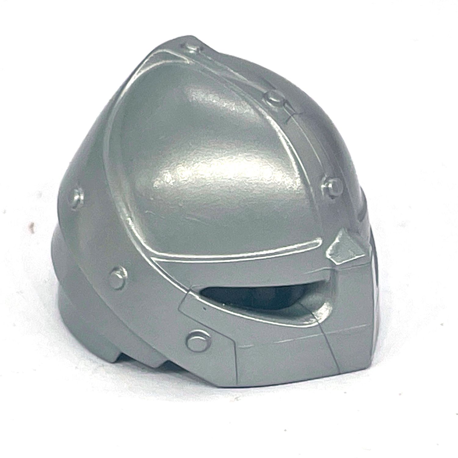 Playmobil casque intégral chevalier gris