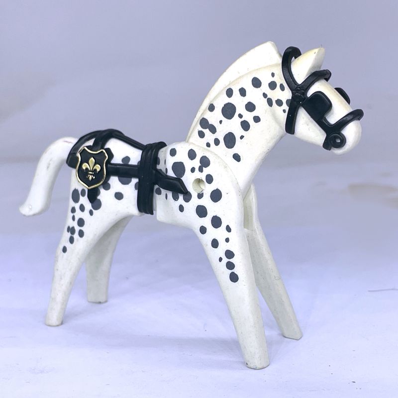 Playmobil cheval vintage blanc carosse