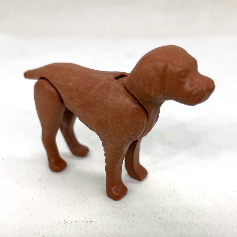 Playmobil chien epagneul marron