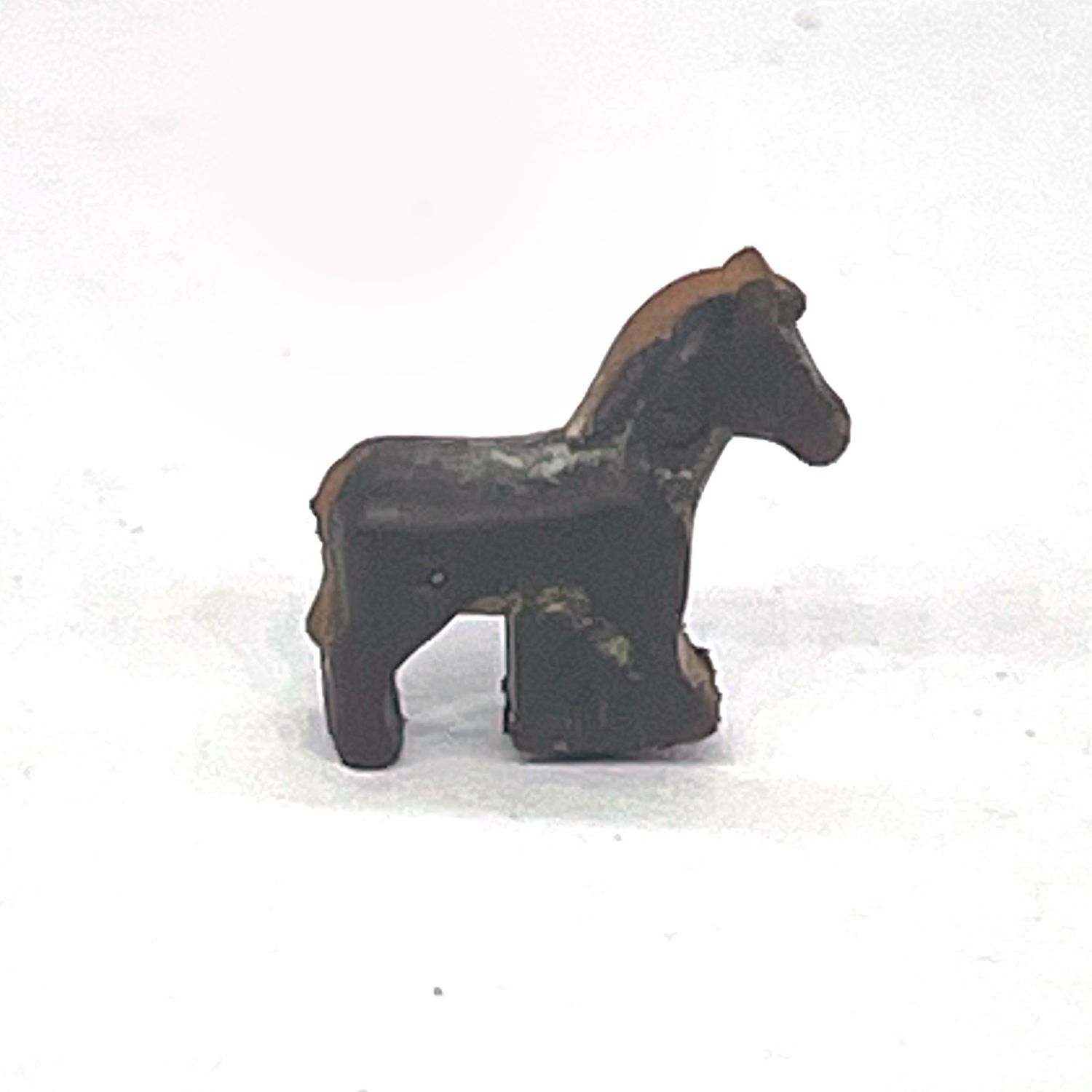 Playmobil jouet mini cheval brun