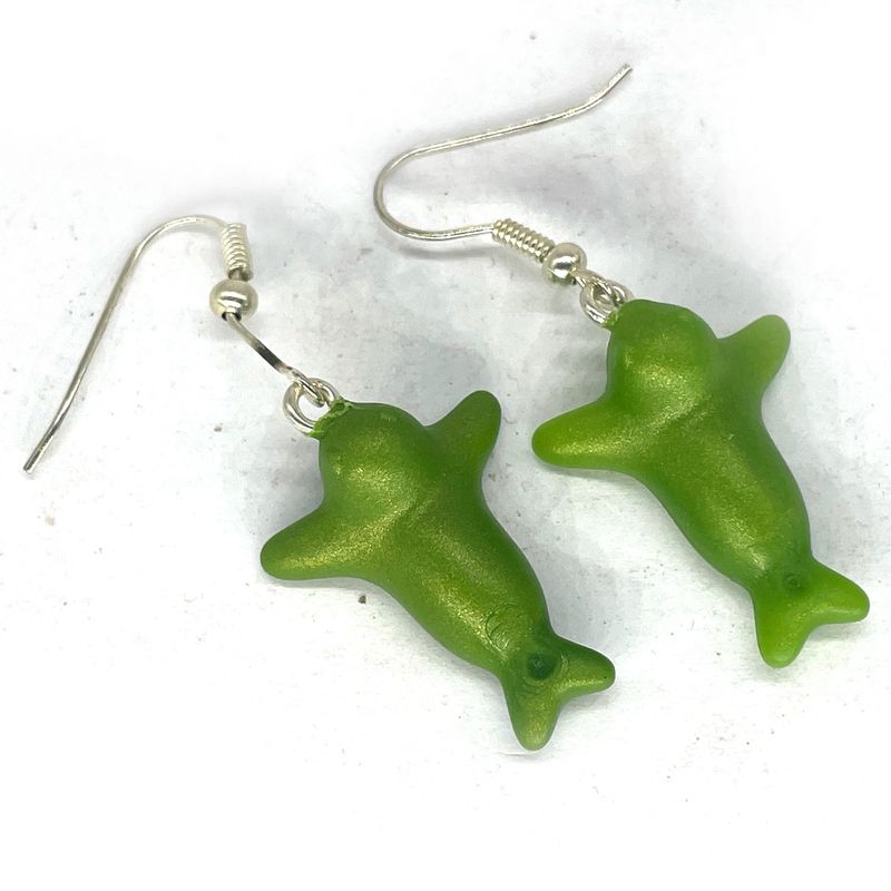 Playmobil boucle d'oreilles phoque vert