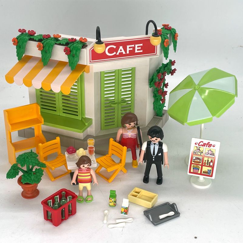 playmobil café équipé