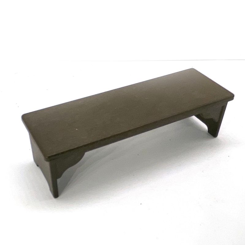 Playmobil banc simple marron