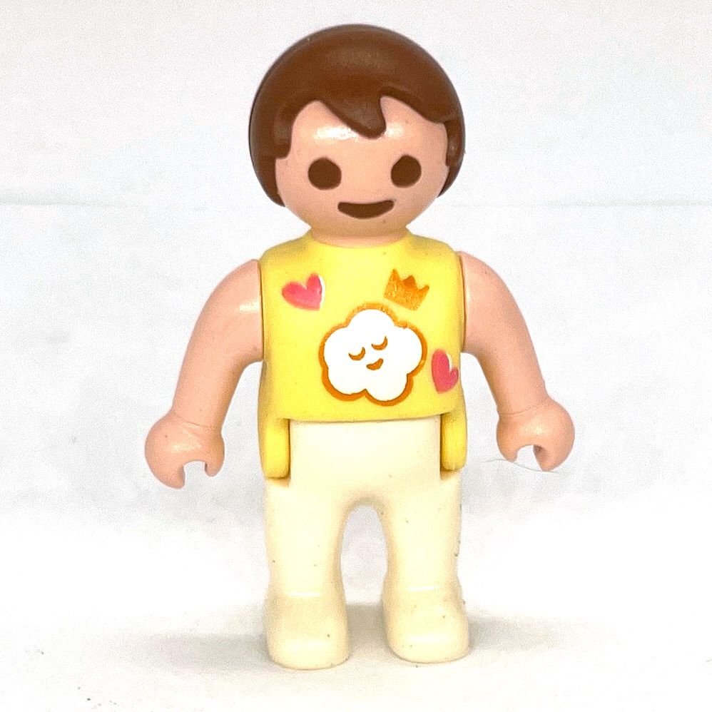 Playmobil bébé beige coeur