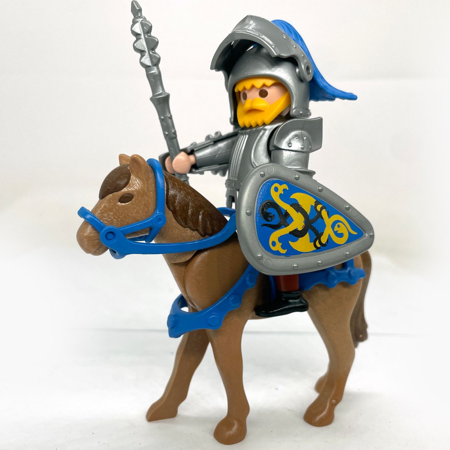 Playmobil chevalier à cheval