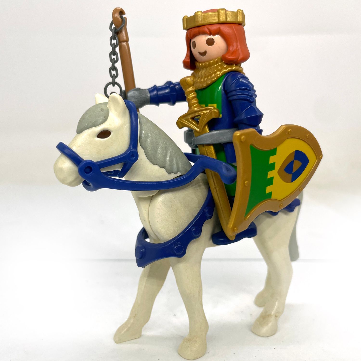 Playmobil chevalier prince à cheval