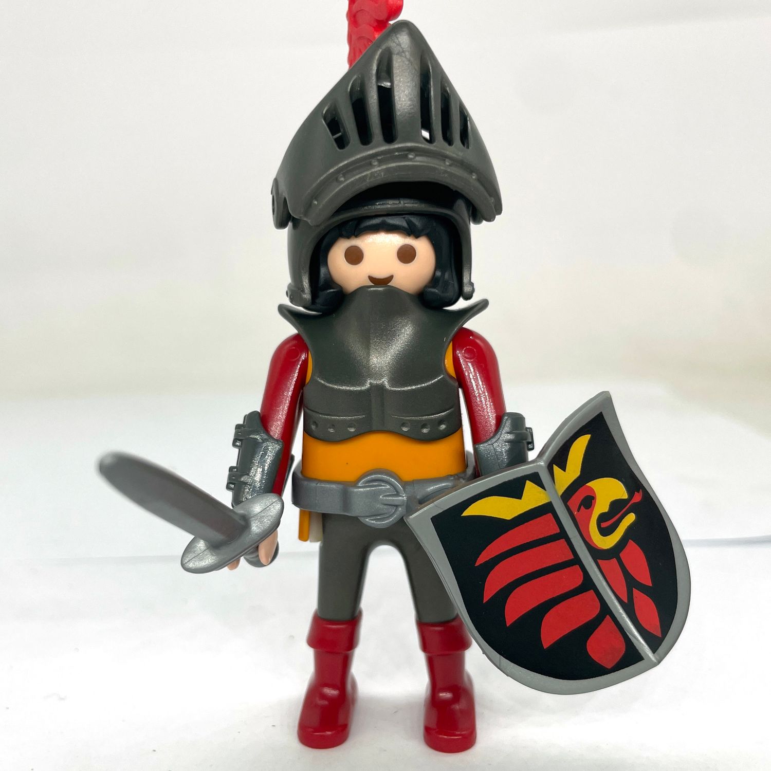 Playmobil chevalier aigle orangé